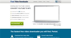 Desktop Screenshot of finalvideodownloader.com